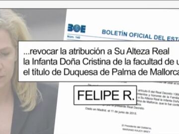 Efemérides de hoy 11 de junio de 2023: Felipe revoca el título de Duquesa de Palma a Cristina
