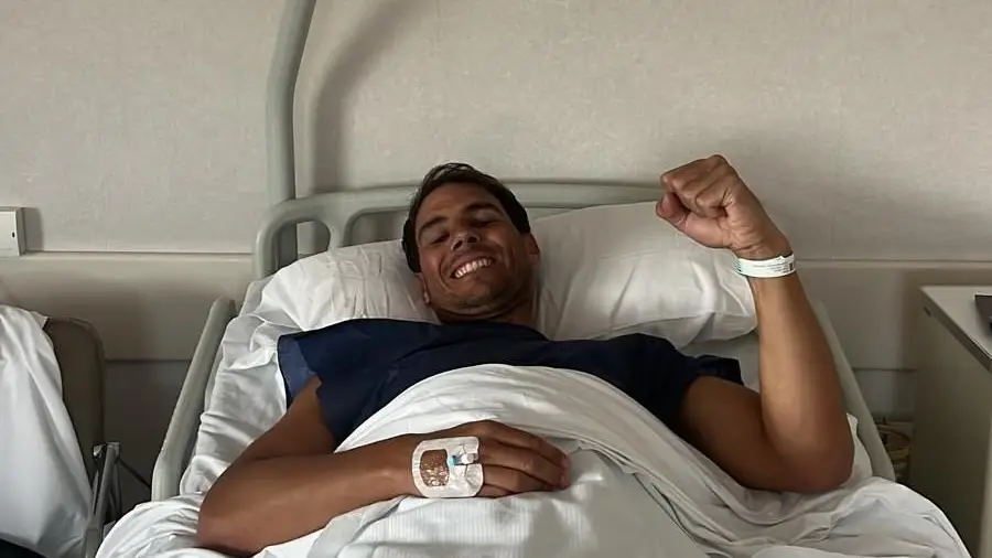 Rafa Nadal, antes de su intervención en Barcelona Rafa Nadal, antes de su intervención en Barcelona