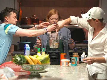 Kieran Culkin, Sarah Snook y Jeremy Strong: Roman Shiv y Kendal en 'Succession' Kieran Culkin, Sarah Snook y Jeremy Strong: Roman Shiv y Kendal en 'Succession'