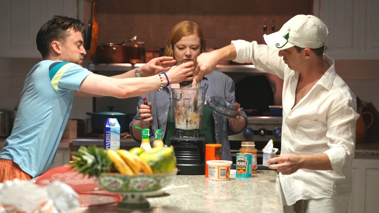 Kieran Culkin, Sarah Snook y Jeremy Strong: Roman Shiv y Kendal en 'Succession' Kieran Culkin, Sarah Snook y Jeremy Strong: Roman Shiv y Kendal en 'Succession'