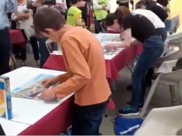 Gabriel Moreno, el niño de 11 años subcampeón de Puzzles de España 