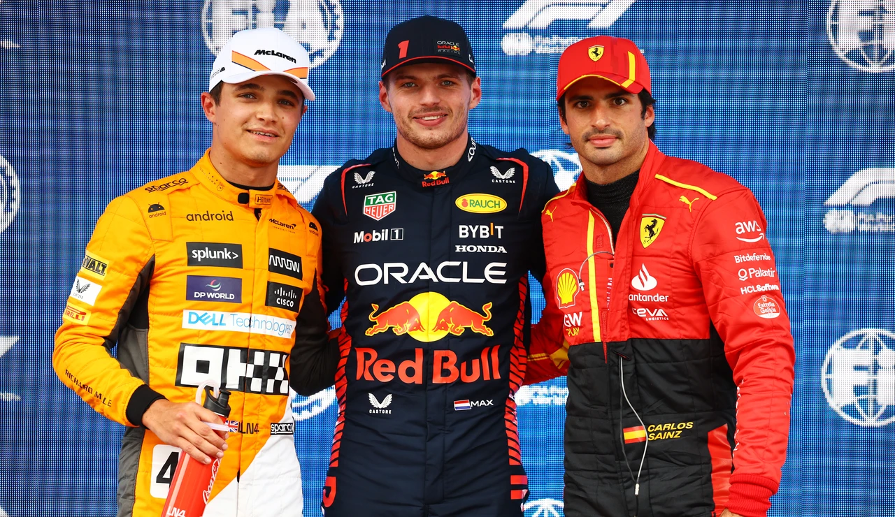Verstappen, Sainz y Norris tras la clasificación en Montmeló