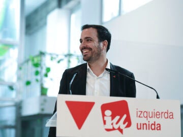 El ministro de Consumo y coordinador federal de IU, Alberto Garzón, interviene en la reunión de la coordinadora federal de Izquierda Unida