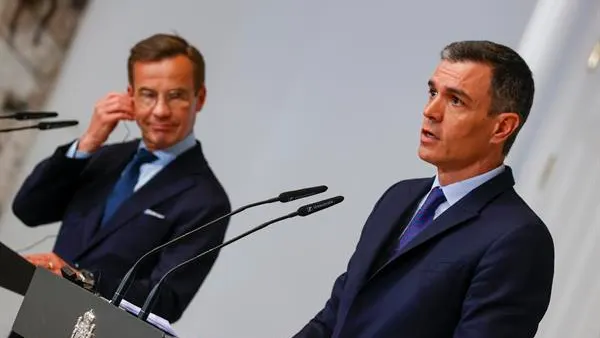 Pedro S&aacute;nchez y el primer ministro sueco