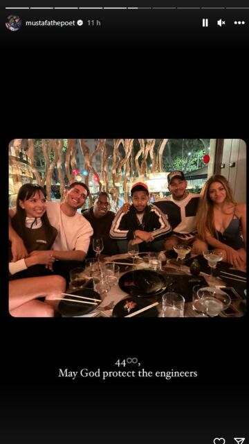 Shakira y Lewis Hamilton cenando juntos