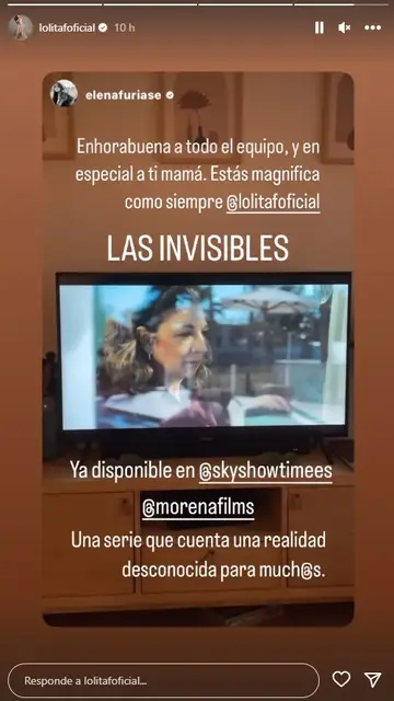 Elena Furiase apoya a su madre en el estreno de su serie Elena Furiase apoya a su madre en el estreno de su serie