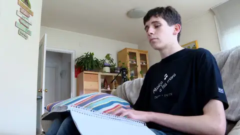 Pere Ribes, en su casa Pere Ribes, en su casa