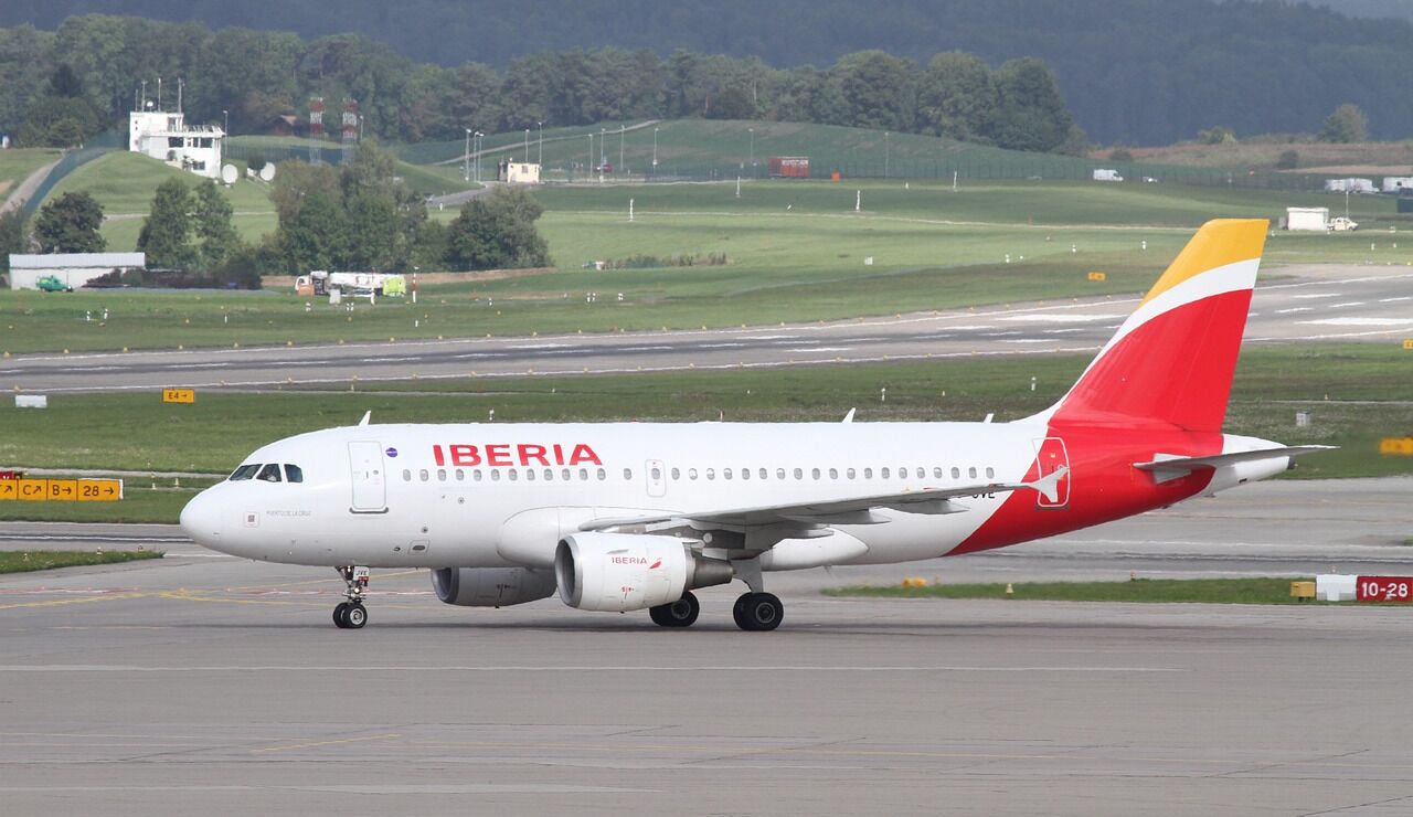 Imagen de archivo de un avi&oacute;n de Iberia