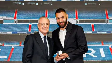 Florentino Pérez y Karim Benzema