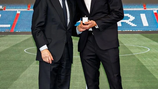 Florentino P&eacute;rez y Karim Benzema