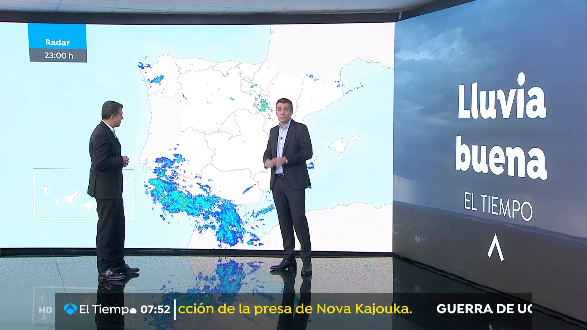 César Gonzalo avanza que media España está bajo las lluvias de la borrasca 'Óscar' César Gonzalo avanza que media España está bajo las lluvias de la borrasca 'Óscar'