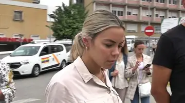 Alba Silva a la salida del hospital