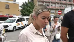 Alba Silva a la salida del hospital