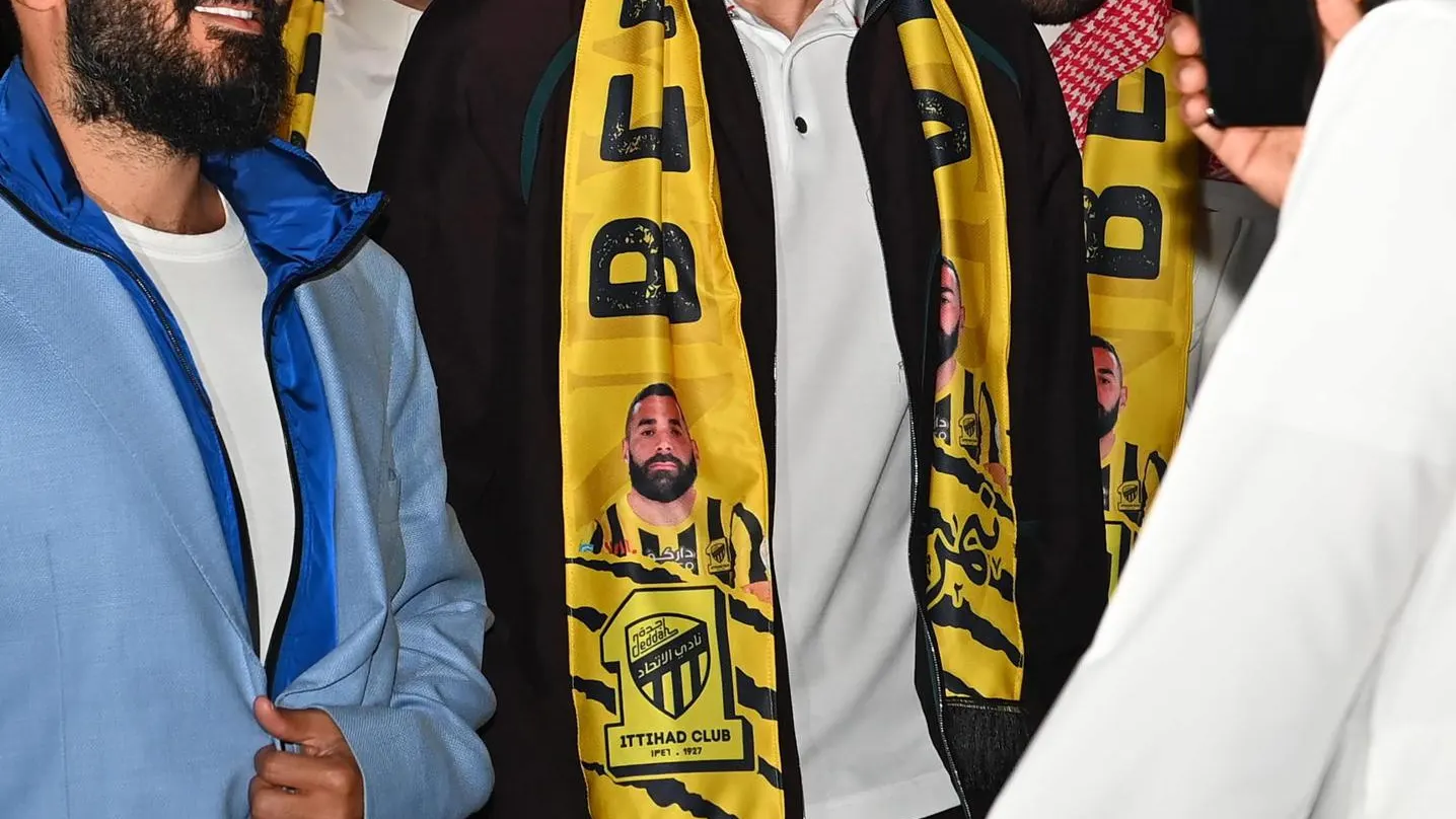 Karim Benzema a su llegada a Yeda Karim Benzema a su llegada a Yeda