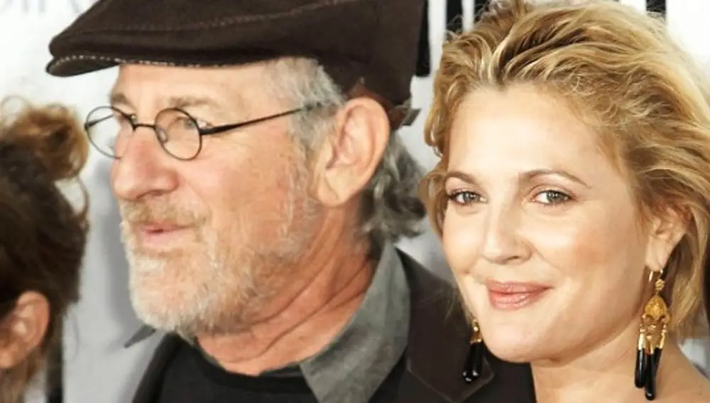 Steven Spielberg y Drew Barrymore