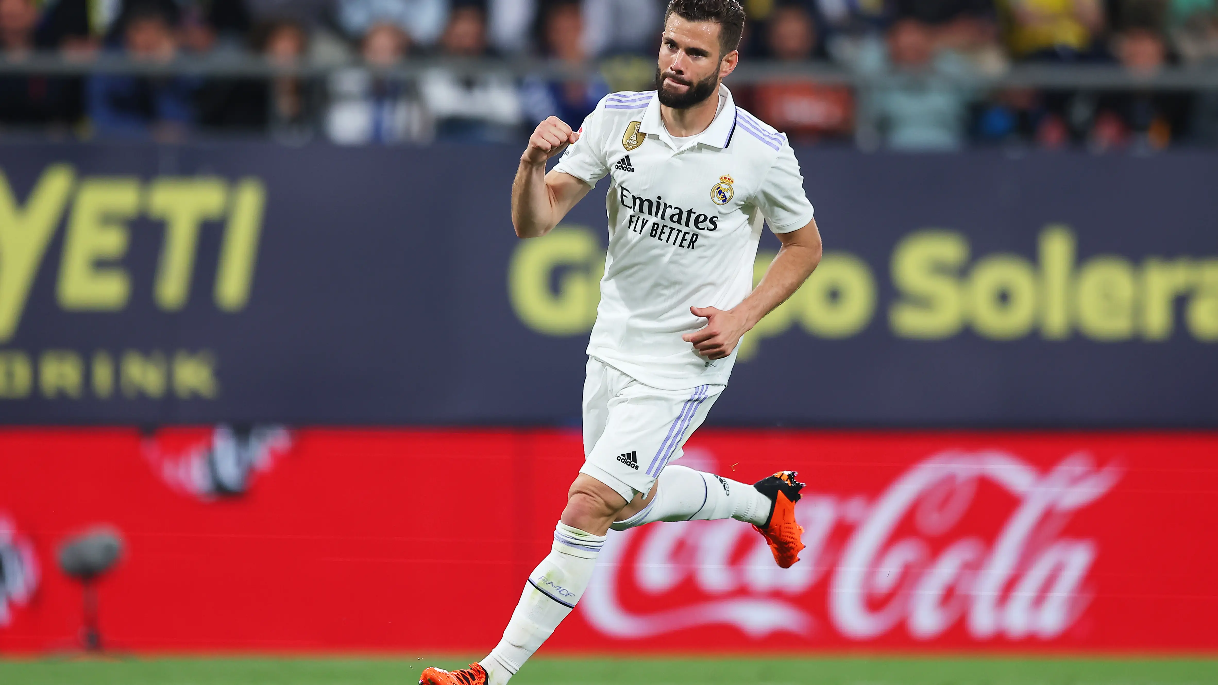 Nacho celebra un gol con el Real Madrid Nacho celebra un gol con el Real Madrid