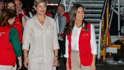 La reina Letizia con la primera dama de la República de Colombia, Verónica Alcocer La reina Letizia con la primera dama de la República de Colombia, Verónica Alcocer