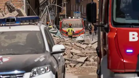 Foto de archivo de un derrumbe Foto de archivo de un derrumbe