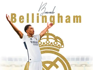 Presentación de Bellingham con el Madrid
