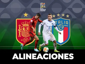 España - Italia: Posibles alineaciones de la semifinal de la Nations League España - Italia: Posibles alineaciones de la semifinal de la Nations League
