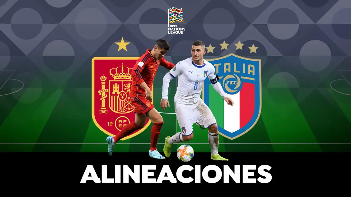 Espa&ntilde;a - Italia: Posibles alineaciones de la semifinal de la Nations League