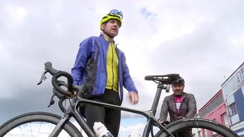 Jacobo Goás y Pablo González, en su camino solidario a Santiago Jacobo Goás y Pablo González, en su camino solidario a Santiago