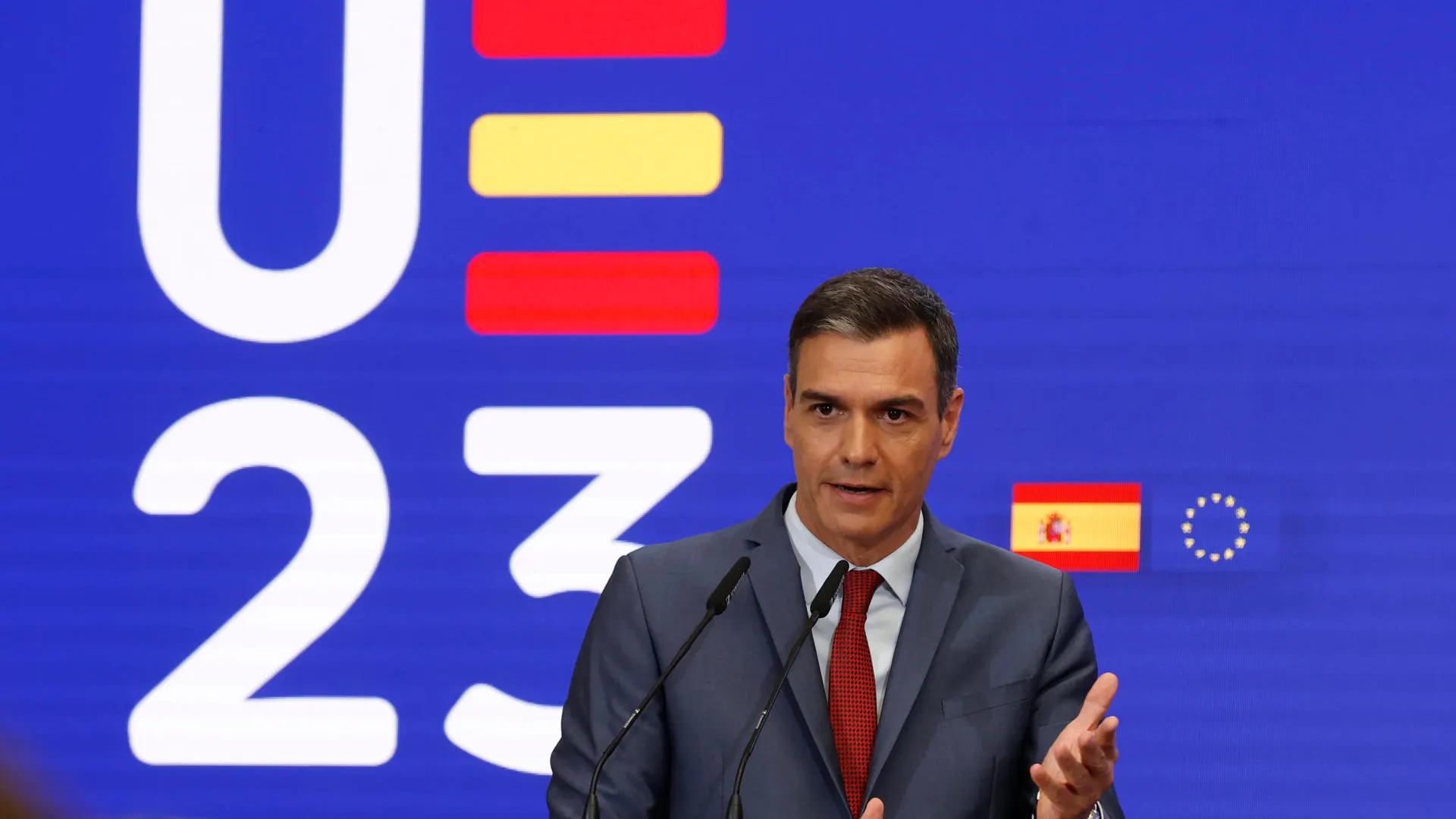 Pedro Sánchez en la presentación de las prioridades de la presidencia española de la UE Pedro Sánchez en la presentación de las prioridades de la presidencia española de la UE