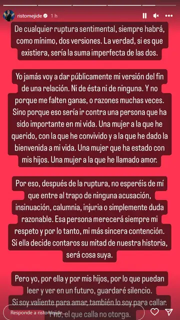 Risto Mejide confirma su ruptura con su novia, Natalia Almarcha Risto Mejide confirma su ruptura con su novia, Natalia Almarcha