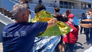 M&eacute;dicos del Servicio Nacional de Ambulancias de Emergencia de Grecia (EKAV)