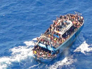 El pesquero que naufragó en Grecia El pesquero que naufragó en Grecia
