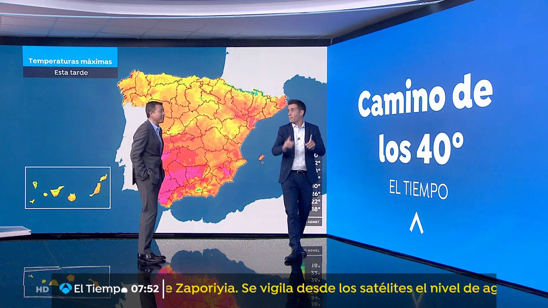 Camino a los 40&ordm;C en el sur 