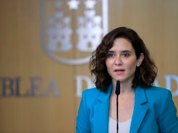 La presidenta de la Comunidad de Madrid en funciones, Isabel Díaz Ayuso