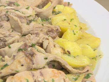 Receta fácil, sencilla y fabulosa de Karlos Arguiñano: carne de conejo a la albahaca con patatas