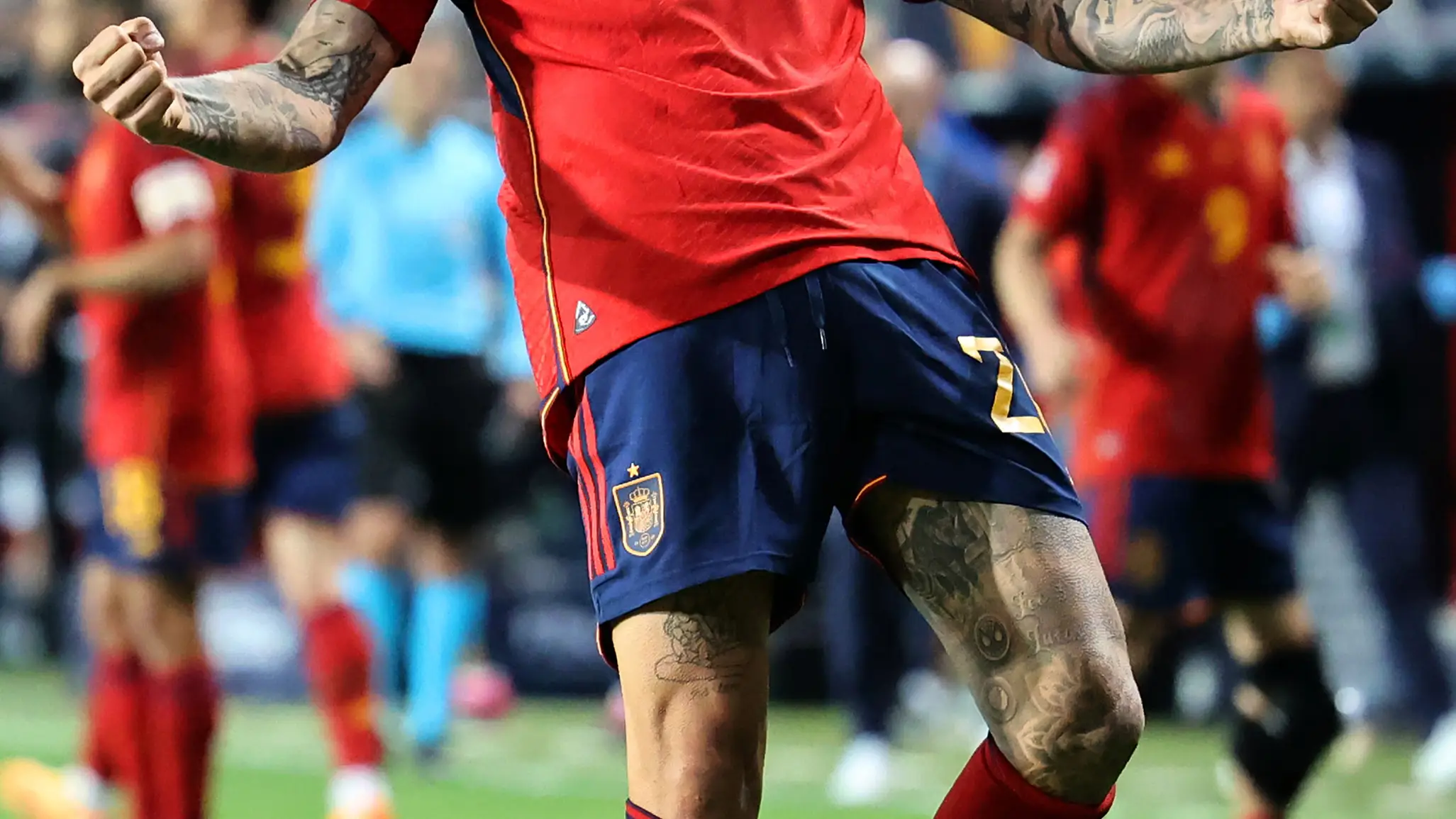 Joselu celebra su gol en el minuto 88 Joselu celebra su gol en el minuto 88
