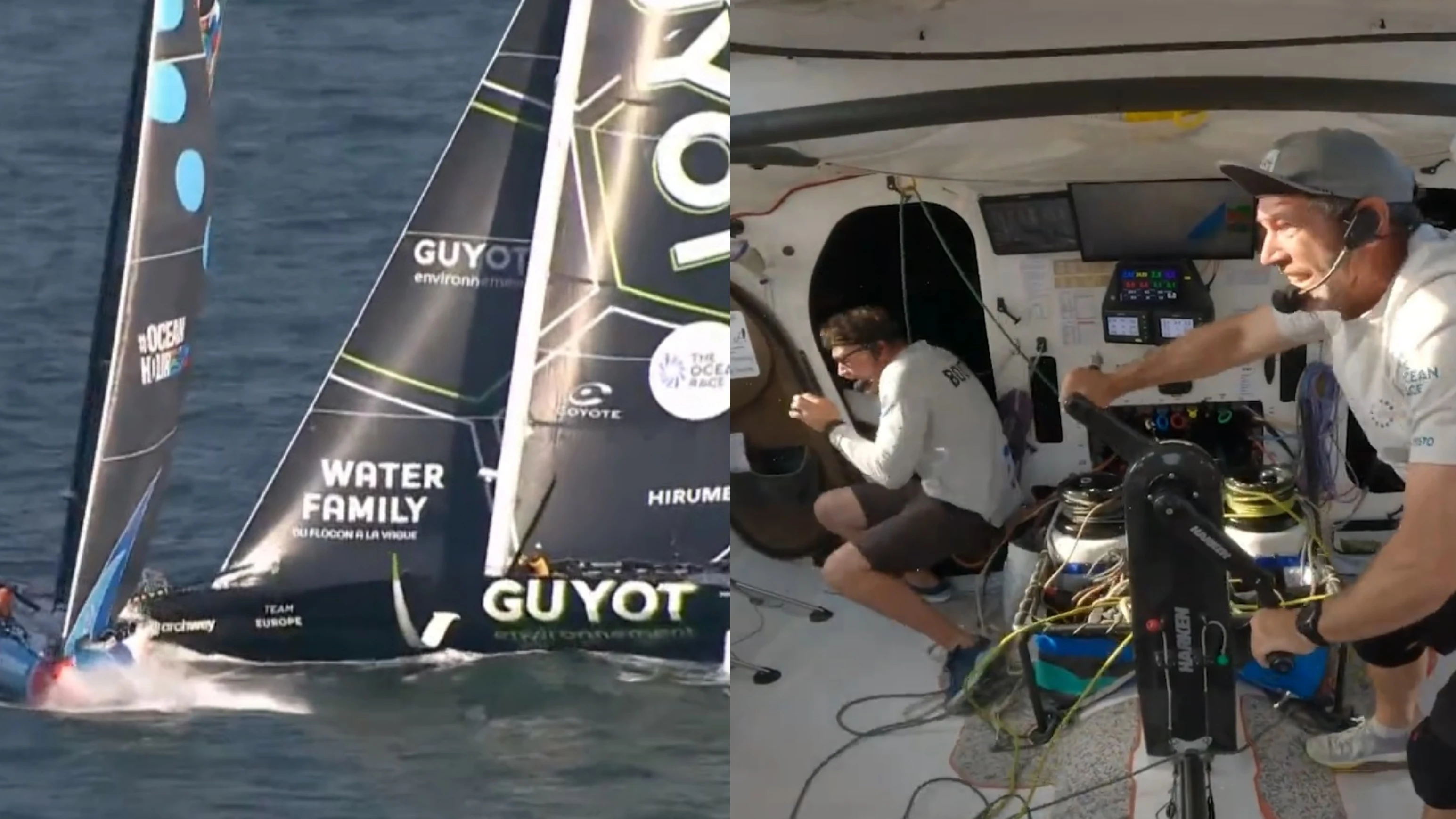 El momento en que el GUYOT embiste al 11th Hour Racing Team