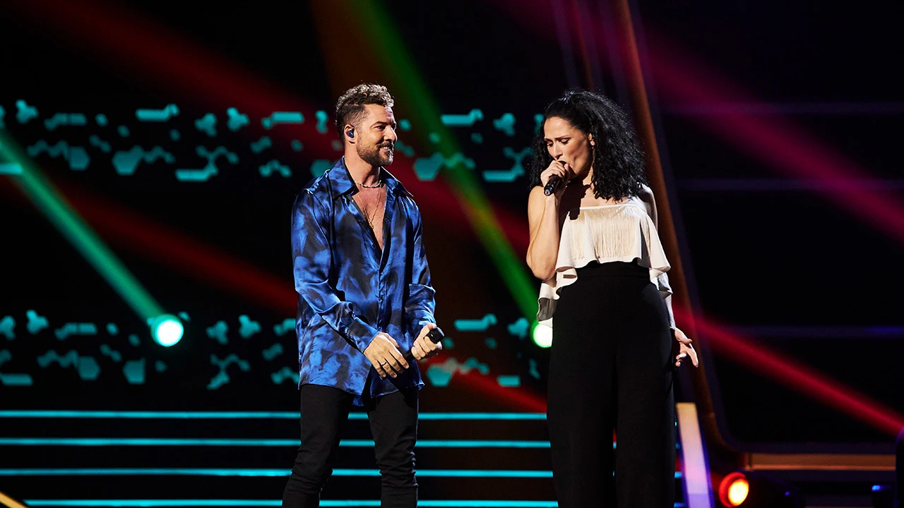 David Bisbal y Rosa L&oacute;pez celebran sus 20 a&ntilde;os en la m&uacute;sica en el escenario de &lsquo;La Voz Kids&rsquo; 