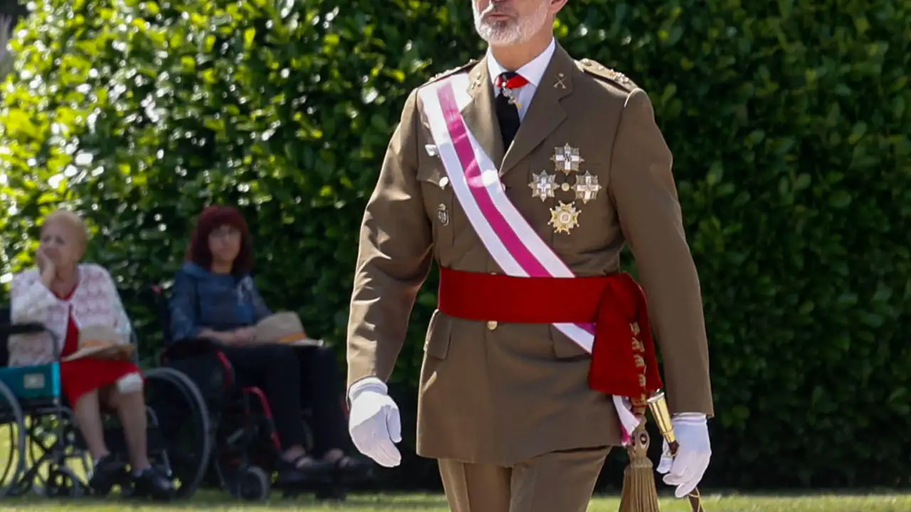 El rey Felipe VI preside el acto de jura de bandera de personal civil El rey Felipe VI preside el acto de jura de bandera de personal civil