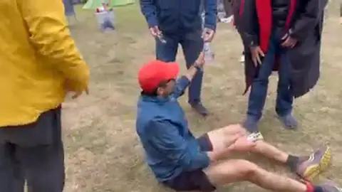 Oriol Antolí al llegar a meta Oriol Antolí al llegar a meta