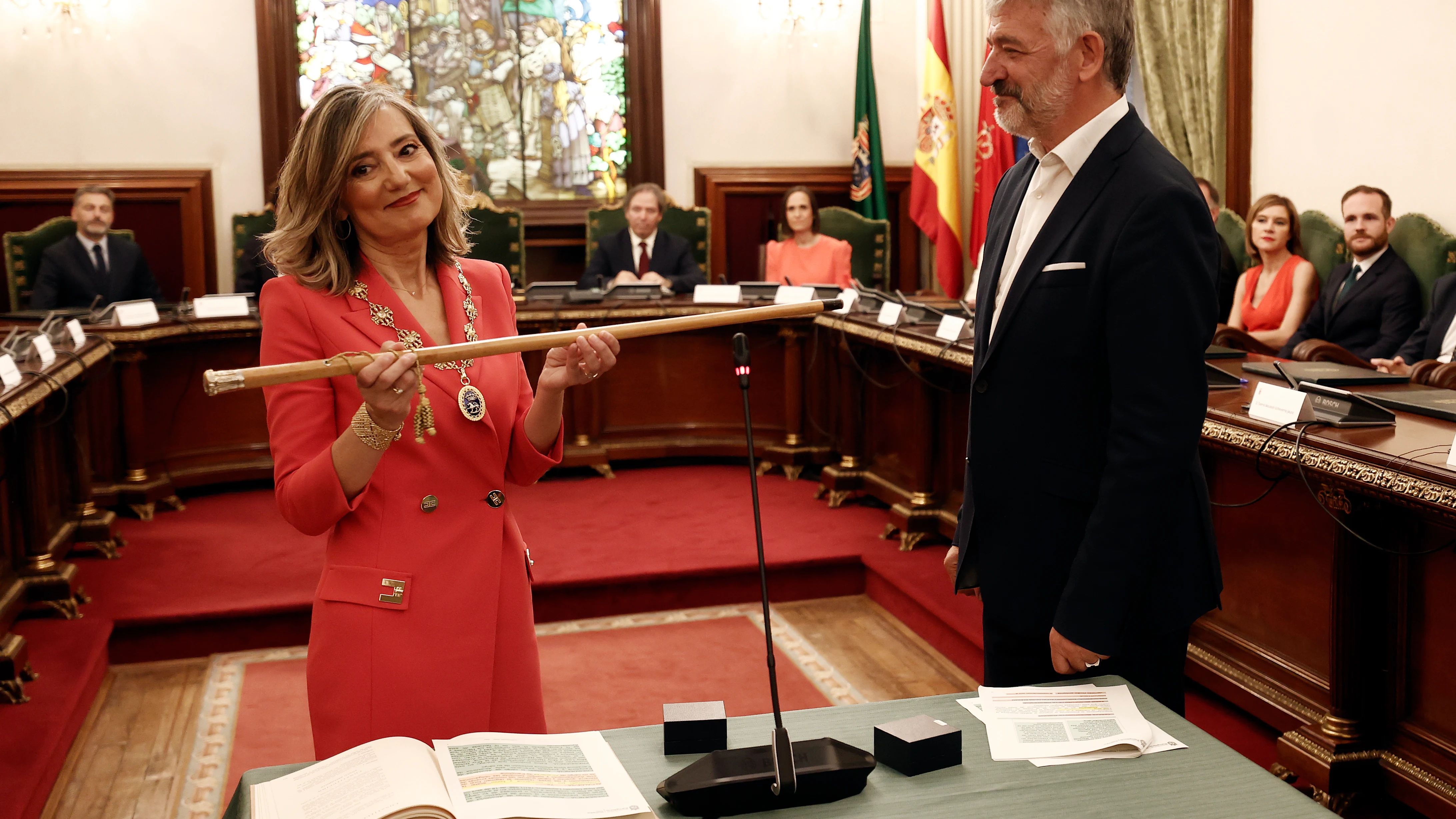 La candidata de UPN Cristina Ibarrola