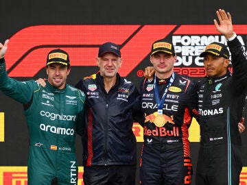Verstappen, Alonso y Hamilton en el podio del GP de Canadá 2023