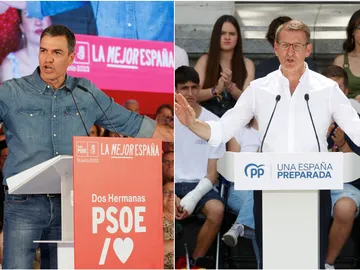 Pedro Sánchez y Alberto Núñez Feijóo Pedro Sánchez y Alberto Núñez Feijóo