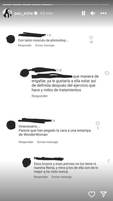 Los comentarios que ha recibido Paula Echevarría en su última publicación