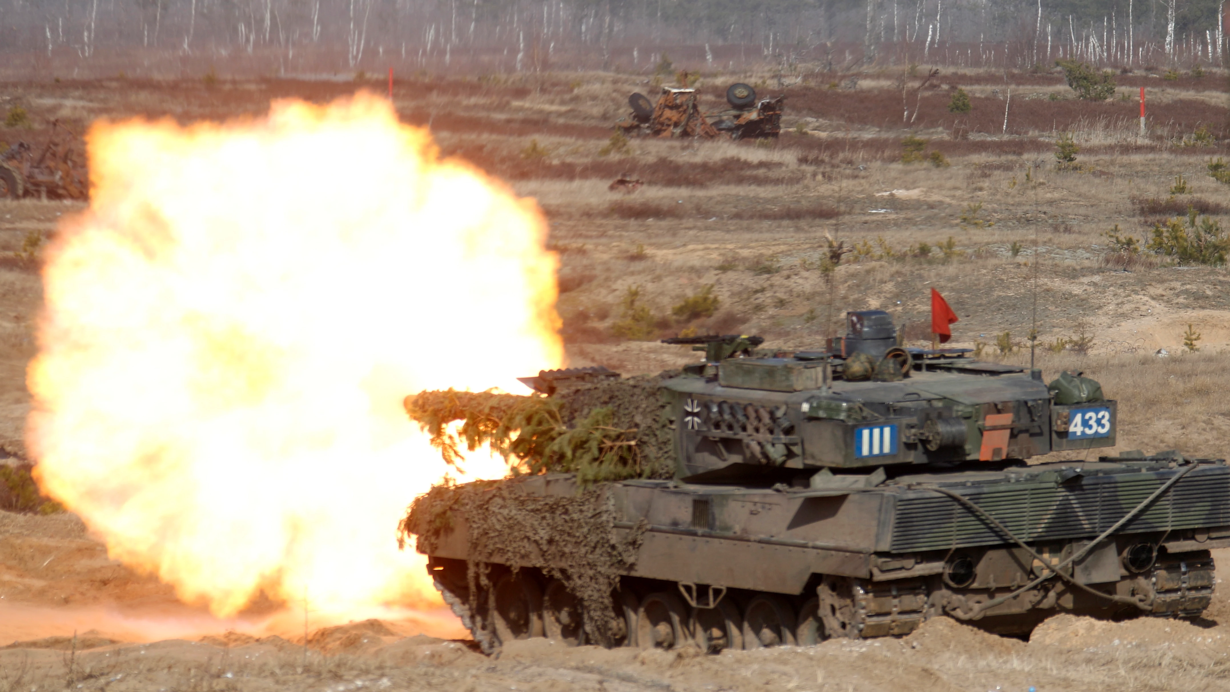 Imagen de archivo de un tanque 'Leopard 2'