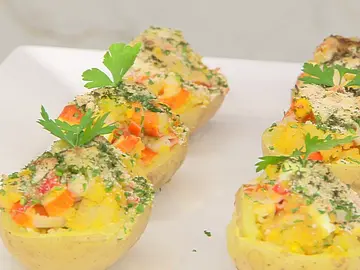 Patatas rellenas de surimi, una receta sencilla de Arguiñano y que llama mucho la atención Patatas rellenas de surimi, una receta sencilla de Arguiñano y que llama mucho la atención