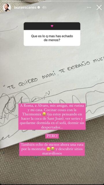 Laura Escanes revela que es lo que más ha echado de menos