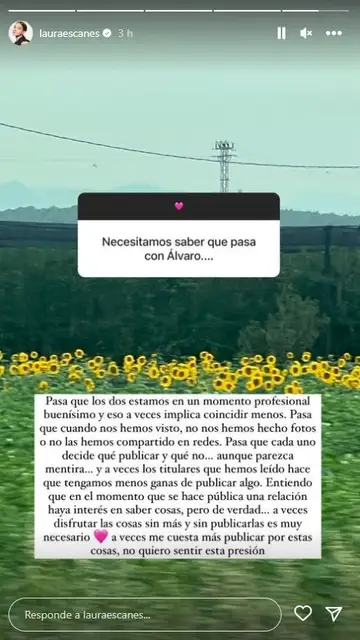 Laura Escanes se sincera sobre su relación con Álvaro de Luna Laura Escanes se sincera sobre su relación con Álvaro de Luna