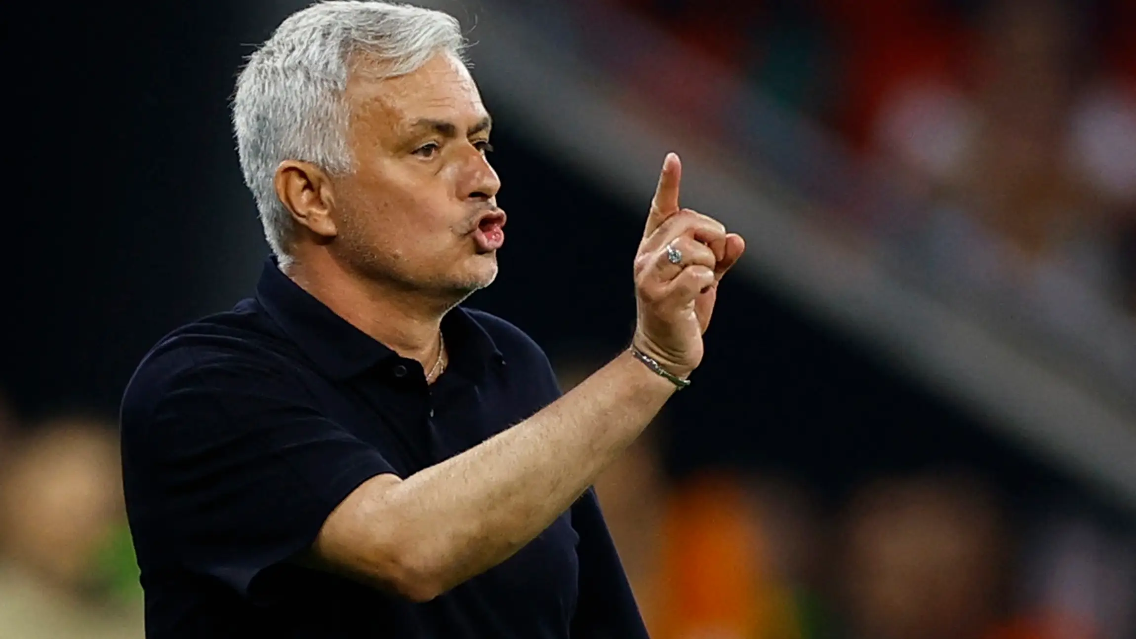 Mourinho, en la final de la Europa League ante el Sevilla Mourinho, en la final de la Europa League ante el Sevilla