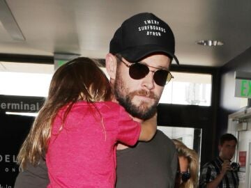 Chris Hemsworth con su hija con Elsa Pataky, India Rose