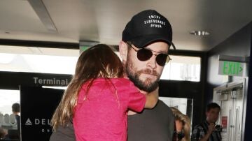 Chris Hemsworth con su hija con Elsa Pataky, India Rose