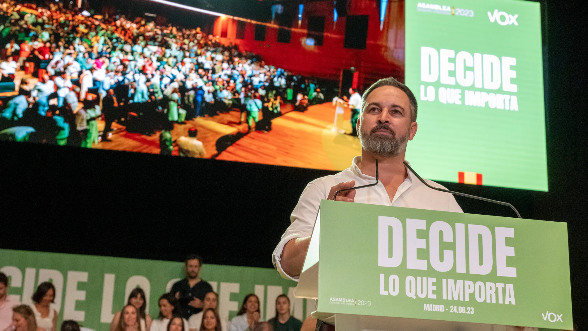 El presidente de Vox, Santiago Abascal El presidente de Vox, Santiago Abascal